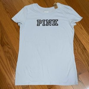 NWT PINK Everyday Tee - Light Blue - Small